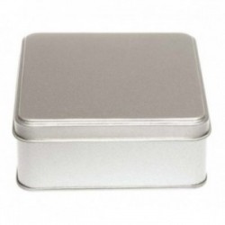 Boite carrée avec couvercle coiffant TW1075 Métal - 2