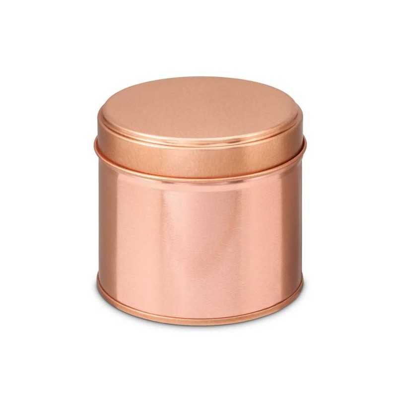 Boite en métal or rose avec couvercle coiffant TW0875R Métal - 2