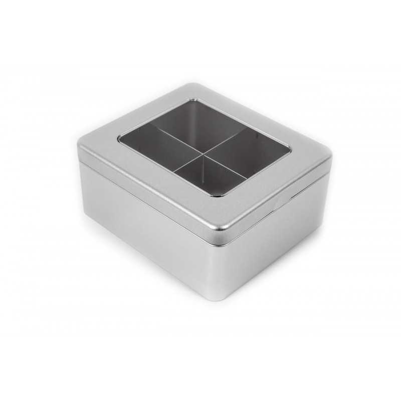 Boite 4 compartiments avec fenêtre GWIN916 Métal - 3