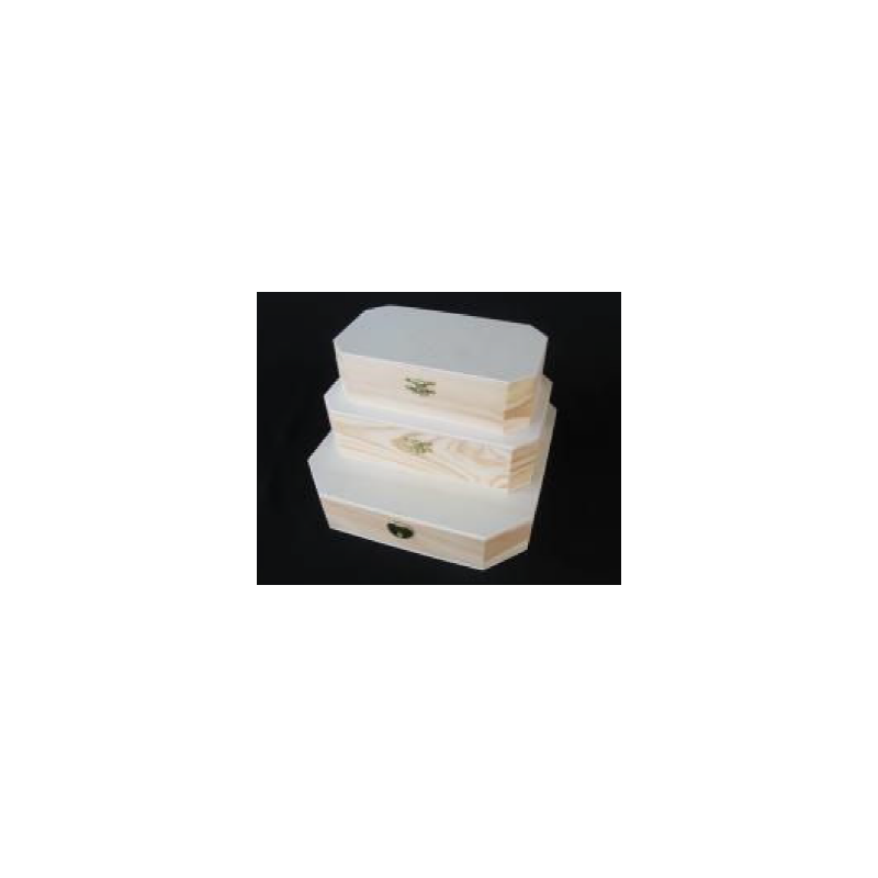 Boite à charnières octogonale P1170G Bois - 2