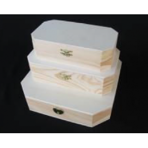 Boite à charnières octogonale P1170G Bois - 2