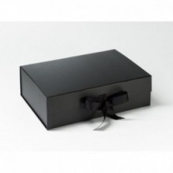 Coffret pliant avec rabat aimanté et rubans BNBA4 Carton - 10