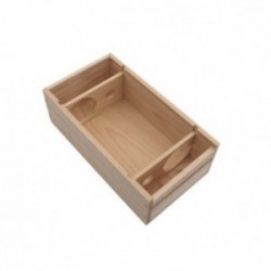 Caisse à vin en pin, couvercle à glissière MA0302063 Bois - 3