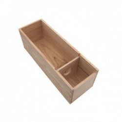 Caisse à vin en pin, couvercle à glissière MA0302039 Bois - 4