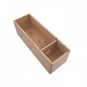 Caisse à vin en pin, couvercle à glissière MA0302039 Bois - 4