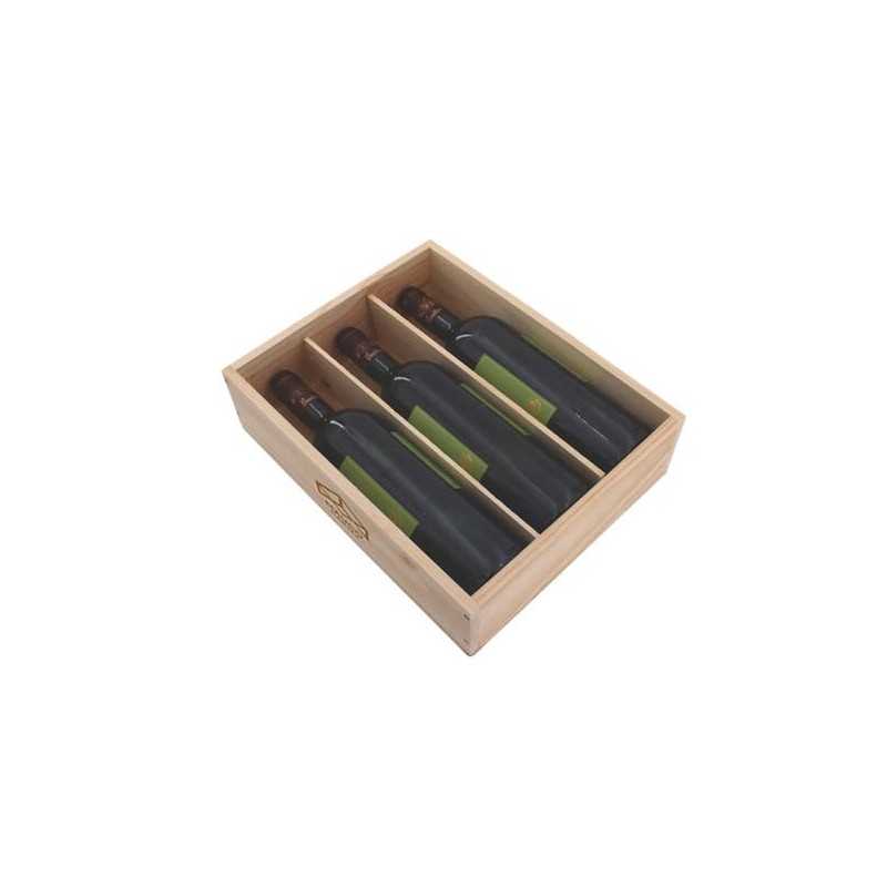 Caisse à vin en pin, couvercle à clouer MA0301211 Bois - 3
